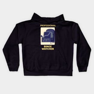 Professional Binge Watcher Kids Hoodie